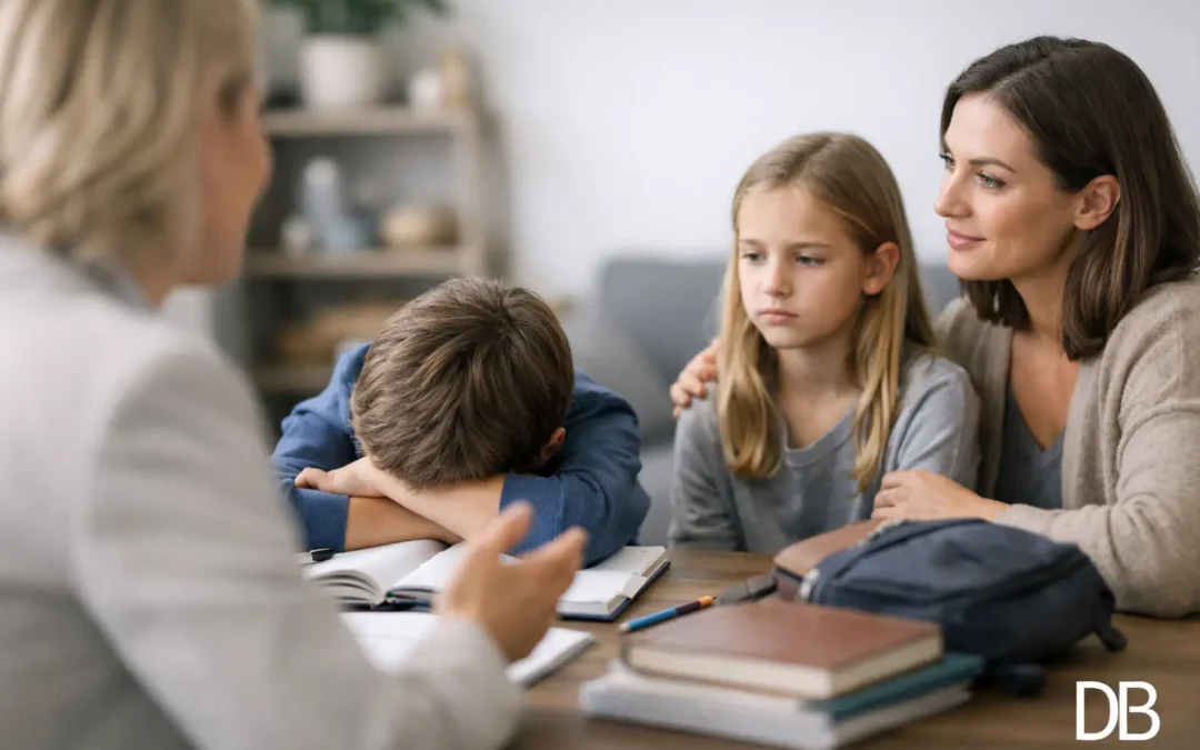 Erziehungsberatung bei Schulstress für Familien